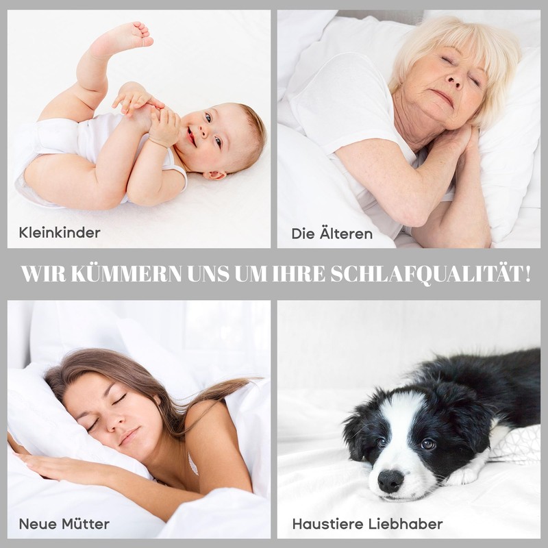 Mattress Topper, Grey, 90 x 200 x 38 cm