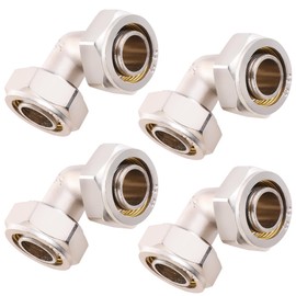 ANCIMOON 4PCS 3/4’’ Air Line Elbow Fittings for Shop Garage Compressed Air Piping System