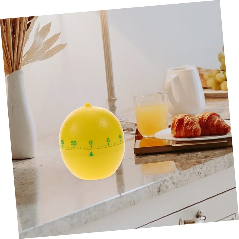 MAGICLULU Mechanical Timer Cartoon Lemon Shape Cooking Timer Adorable Lemon