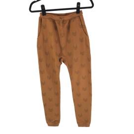 Rylee + Cru Boys Girls Fox Sweatpants Pull On Cinnamon Brown 12-14Y