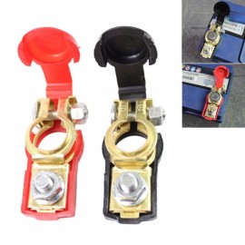 Unbranded 2PCS Auto Battery Terminal Clamps Car Battery Terminal Adapter Positive+Nagat