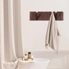 KYIAANY Wall Coat Rack for Entryway: Wooden Modern Heavy Duty