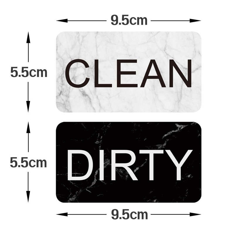 Magnet for Dishwasher Clean/Dirty Reversible Sign White/Black Dishwasher Magnet Indicator
