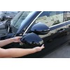 car-attention 2PC Piano Black Side Rearview Mirror Caps Cover For