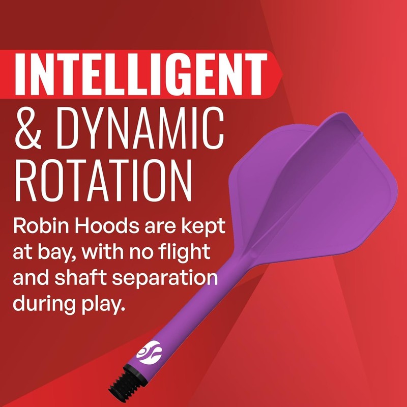 Shot! Darts Flight Deck One Piece Dart Flight and Shaft