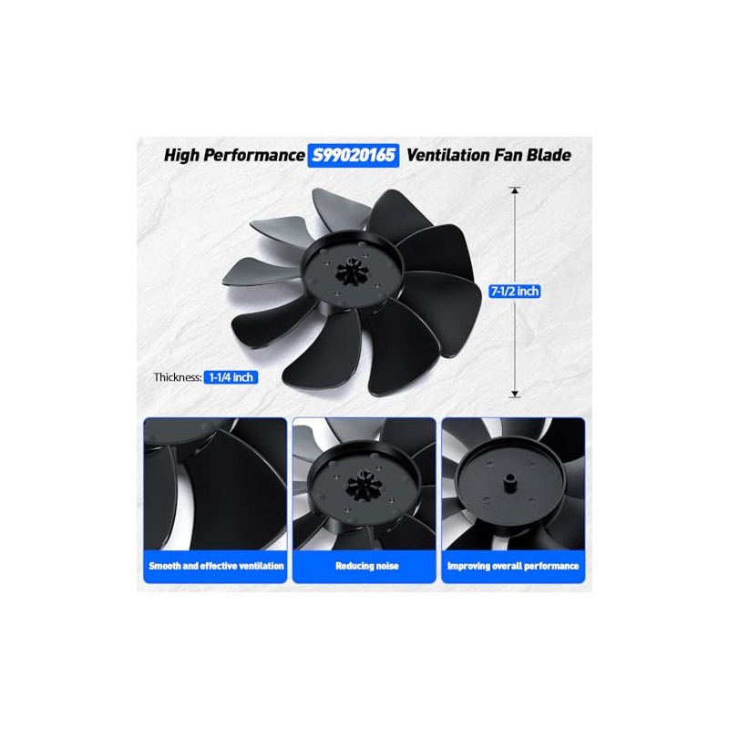 S99020165 Ventilation Fan Blade – Durable Replacement Blower Wheel for