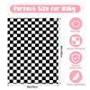 Plush Checkered Baby Blanket for Boys Girls Nursery, 30"*40" Warm