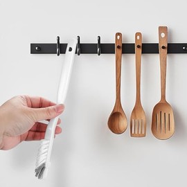 KIMHOME 6-teiliges Set Gebogene Reinigungsbürsten, Flaschenbürste mit langem Stiel und Tassenreiniger für Küchen- und Glasgeschirr
