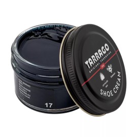 Tarrago Shoe Cream - Esmalte de zapatos premium para la mejor nutrición del piel, brillo y protección para zapatos de piel y piel sintético, calzado, bolsas y accesorios, 50 ml, Azul Marino (17), 50