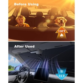 CDEFG CDEFG Kompatibel mit Skoda Octavia 4 MK4 RS/Combi 2020-2024 2025 Facelift Sonnenschutz Frontscheibe Sonnenschirm Die Vordere Schallwand Windschutzscheibe Auto UV-Schutz Octavia NX Zubeh?r