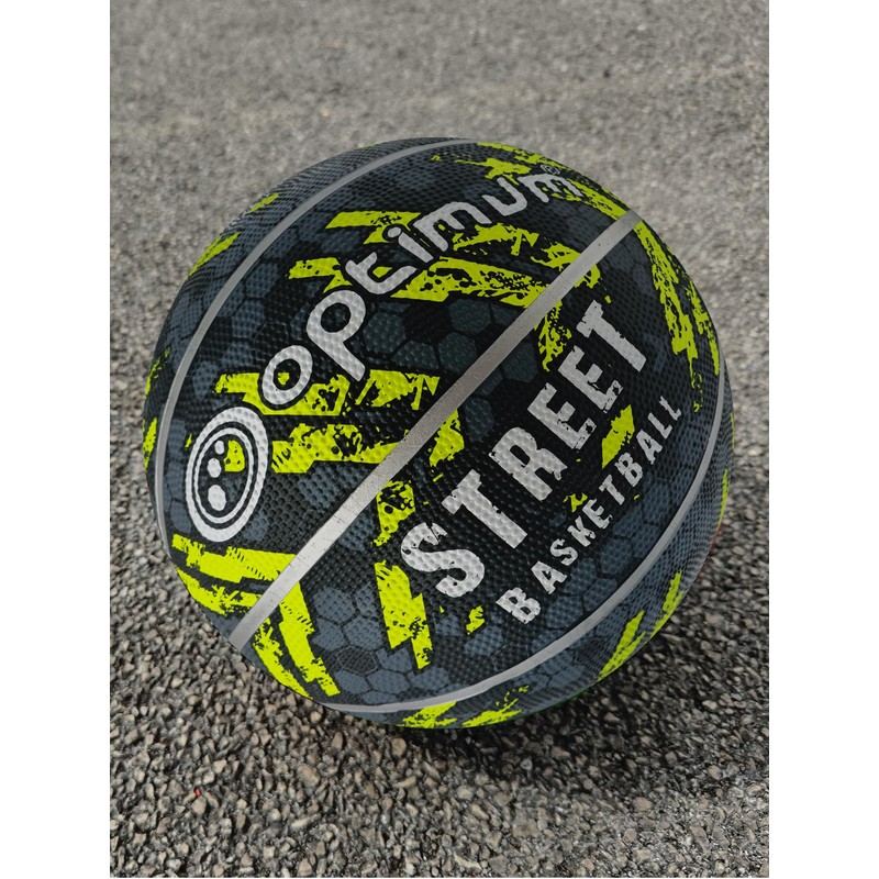 Optimum STREET BASKETBALL - BLACK/YELLOW - MINI