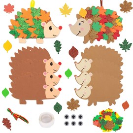 DAZZTIME Herbst Basteln Kinder,lgel Bastelsets für Kinder,137 Stück Filz Herbst Bastelset für Deko,Herbst Kränze Bastelset,Basteln Herbst Kinder,Basteln ab 3 4 5 6 Jahre für Jungen Mädchen