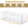 Saizamol Purse Organizer for Closet, Adjustable Acrylic Clear Handbag Storage
