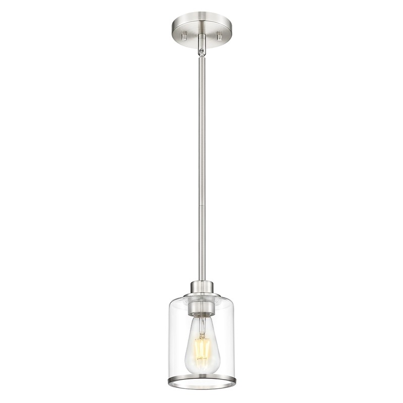 Beionxii Brushed Nickel Pendant Lights Kitchen Island, Hanging Lights Fixtures