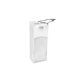 Hypafol Soap Dispenser, 500 ml, Sturdy Plastic, Modern Design, Refillable, Viewing Window for Consumption Control, Lockable, Easy to Fill, 190 x 110 x 120 mm, for Catering, Toilets
