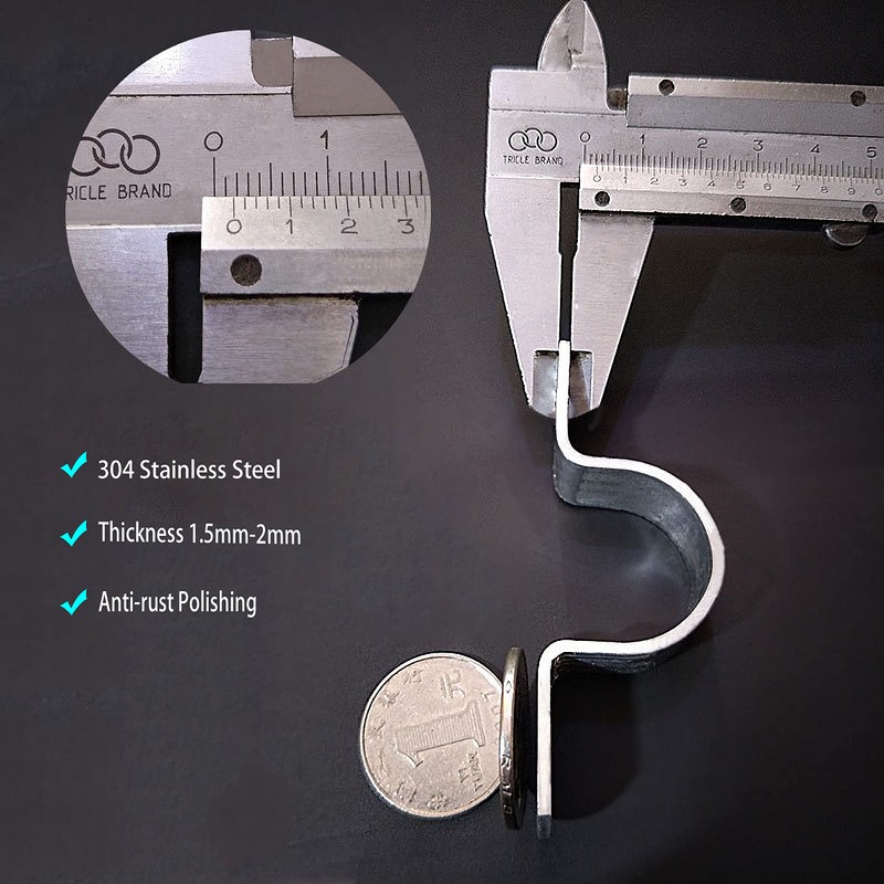 RITUIPIO 2 Inch Pipe Strap Heavy Duty 2 Hole Strap