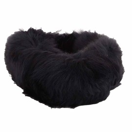 SNUGRUGS Womens Luxury Genuine Sheepskin Ski Headband - Black