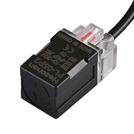 Heschen Square Inductive Proximity Sensor Switch, Non-Shield Type, PL-05P2, Detector Distance 5mm, 10-30VDC 200mA, PNP Normally Closed(NC), 3 Wire