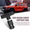 Car Engine Hood Support Rod Replacements, Heavy-Duty Aluminum T-Handle Locking