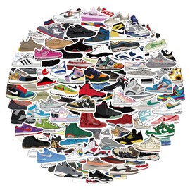 120pcs Shoe Sneaker Stickers Vinyl Skateboard Cool Stickers no Repeat Stickers Notebook Stickers Guitar Trolley case Stickers Waterproof car Graffiti Stickers The Teen Boys and Girls