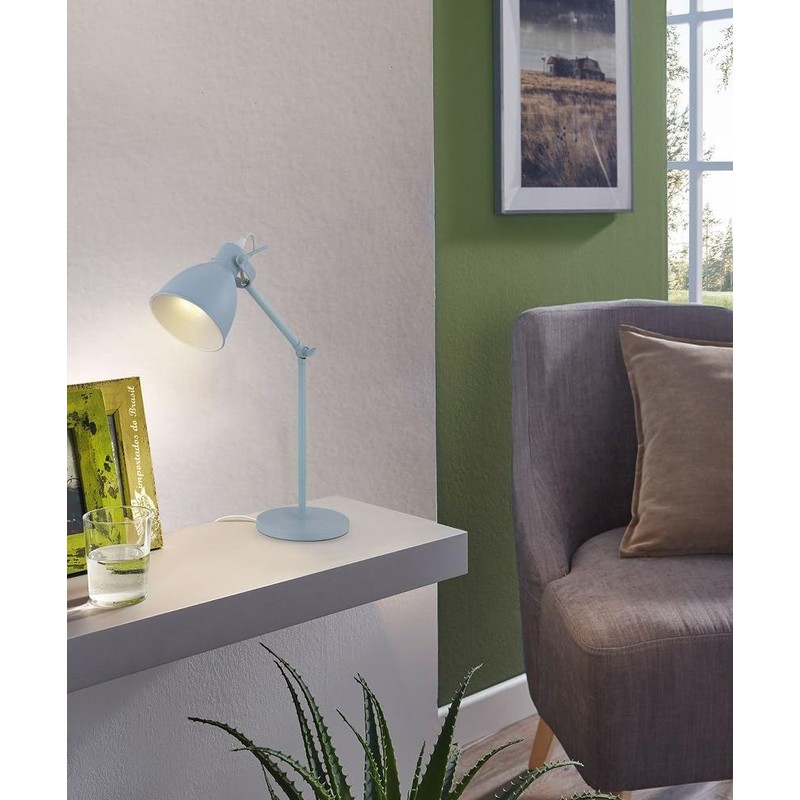 EGLO 204085A Priddy 17 inch Desk Lamp Plug-in Lighting for