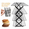 4 Tier Collapsible Cooling Rack for Baking, Cookie Baking Gadgets,