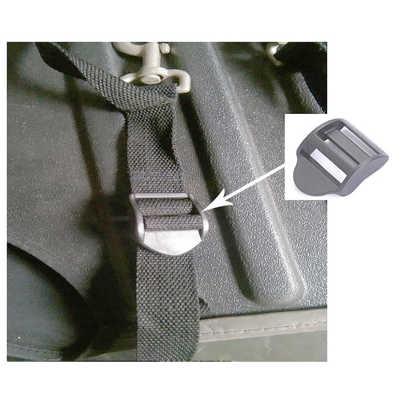 Generic 10 Pack Heavy Duty Plastic Backpack Clips - Black,