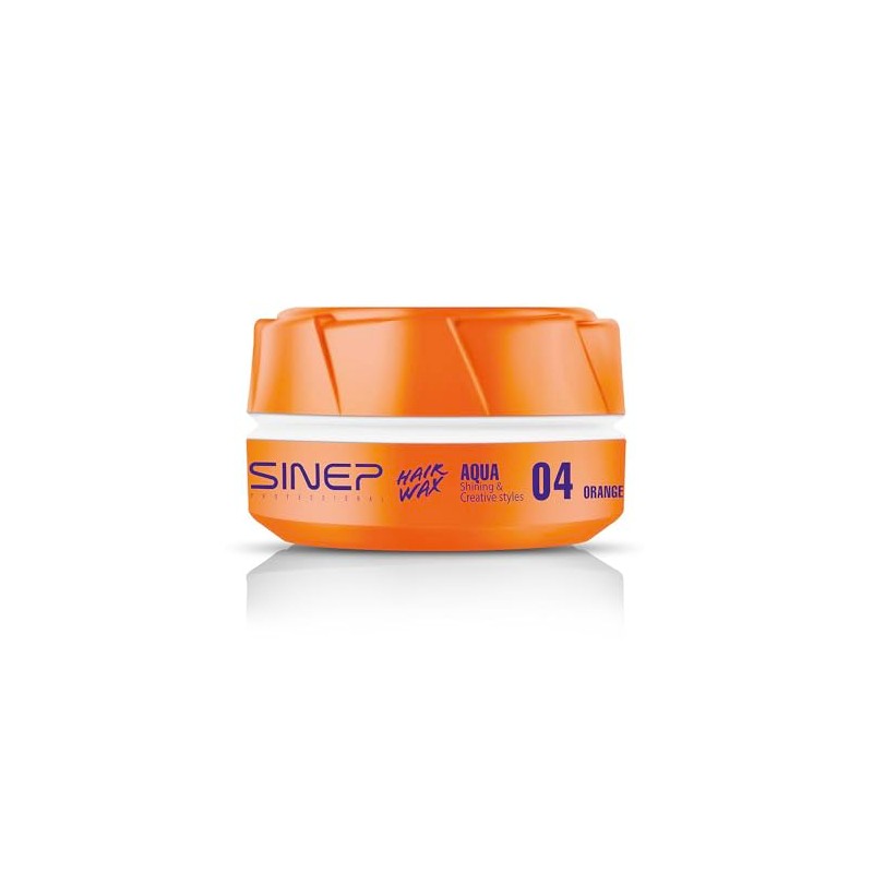 SINEP Aqua Wax 4 Professional Hair Styling Wax 150ml Orange
