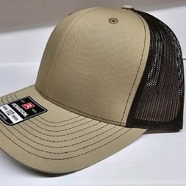 Embroidered  Play Some Dolph Script on Richardson 112 or 168 or Flexfit hat - Color: 112 khaki brown, thread: white thread