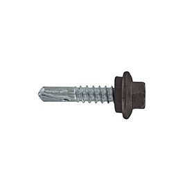 Fasteners Plus ST Fastening #12 x 1 Maxx Steelbinder Metal Roofing Screws Metal-to-Metal Charcoal Gray (Pack of 250)