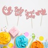 24 piezas de decoración para cupcakes de bebé niña dulce