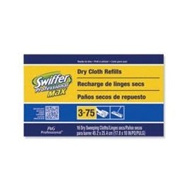 Procter & Gamble Swiffer PGC37109 17 in. Swiffer Max Refill Cloths White - 16 Count