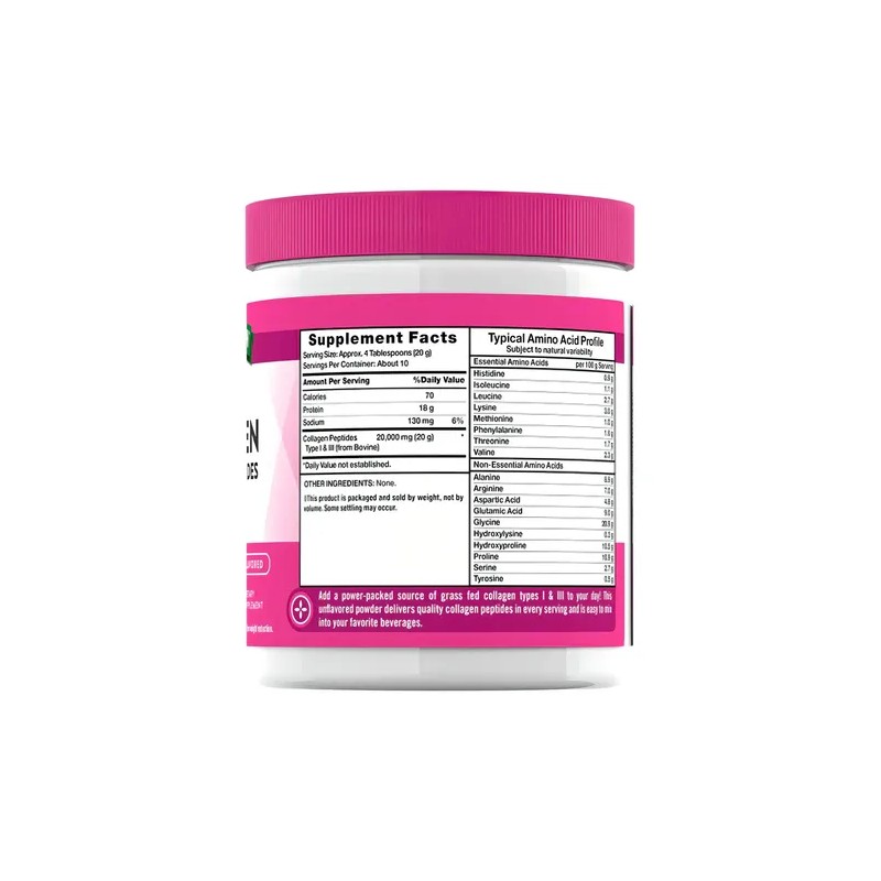 Colágeno Hidrolizado en Polvo Sin Sabor 198g Hydrolyzed Collagen Powder