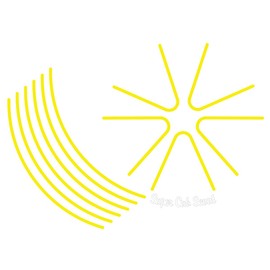 World Walk Super Cub C125 Rim Sticker Neon Lemon rim-1_lem