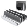 Laptop Organizer Aluminum Alloy Vertical Stand Adjustable Dual Slot for