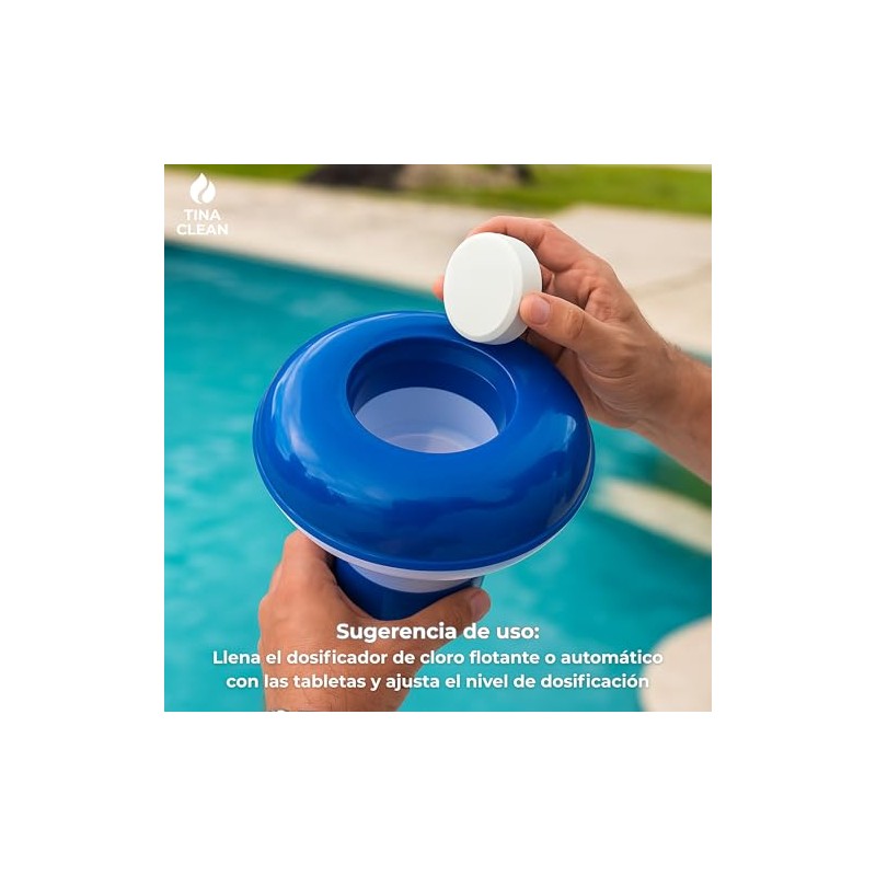 Klid Home Tina Clean Pastilla de Tricloro 1 Pulgada 1Kg