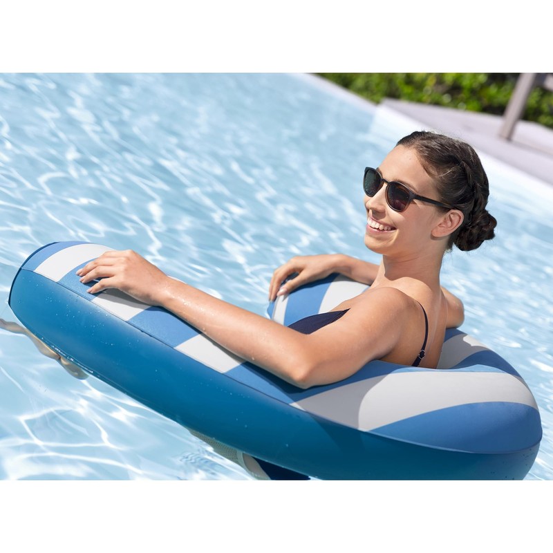 H2O GO Comfort Plush Noodle Chair - Blue & White