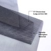 Windows Screen and Screen Door Repair Kit, 48"x118" Charcoal Fiberglass