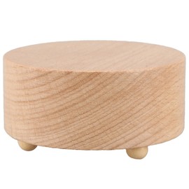 3X Round Blank Music Box Birthday Valentine's Day Figurine Handicraft Miniatures No Specified Music