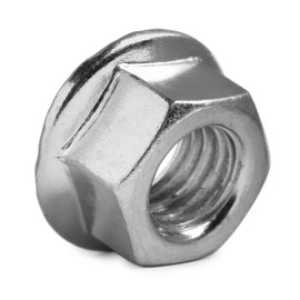 M10 Hexagon Nut With Non-Serrated Flange Steel cl.8 Zinc Plated DIN 6923 (Pack of 10)