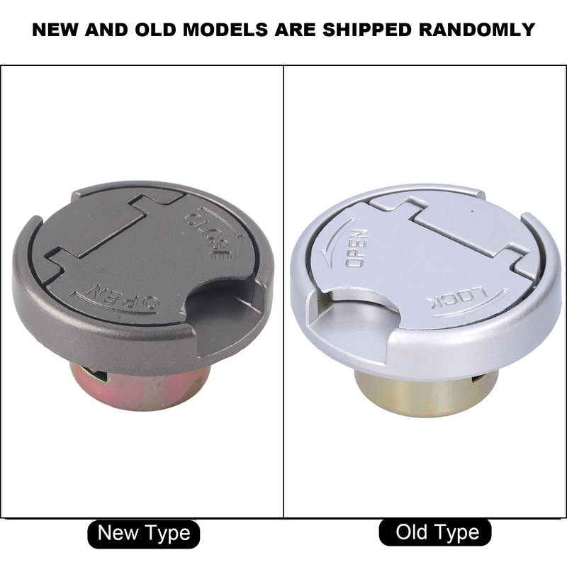 Gas Tank Cap Replacement Tank Cap Silver with 2 Keys