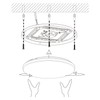 EGLO Pogliola LED Ceiling Light, Ceiling Light, Diameter 31 cm,