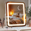 MINISO LED Makeup Mirror with Bluetooth Speaker, 10" x 12"