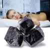 Akozon Black Tourmaline Natural Quartz Crystal Black Crystal Tourmaline Raw