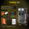 BORUIT V20 Small Powerful Pocket Flashlight,180°Head Swivels with Cob Side