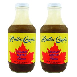 Rich & Creamy Buttermilk Syrup Maple Flavor by Uncle Bob's Butter Country 16 fl oz/2 Pack