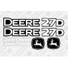 Aftermarket Fits 27D Mini Excavator Premium Vinyl Decal Kit - Deere 27 D 27-D
