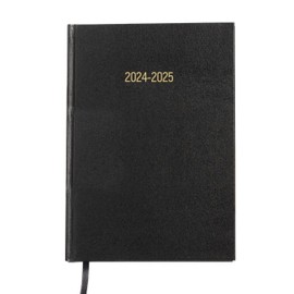 2024-2025 Academic Diary A5 Day a Page Appointment Mid Year Organiser Student Teacher Planner (Black)