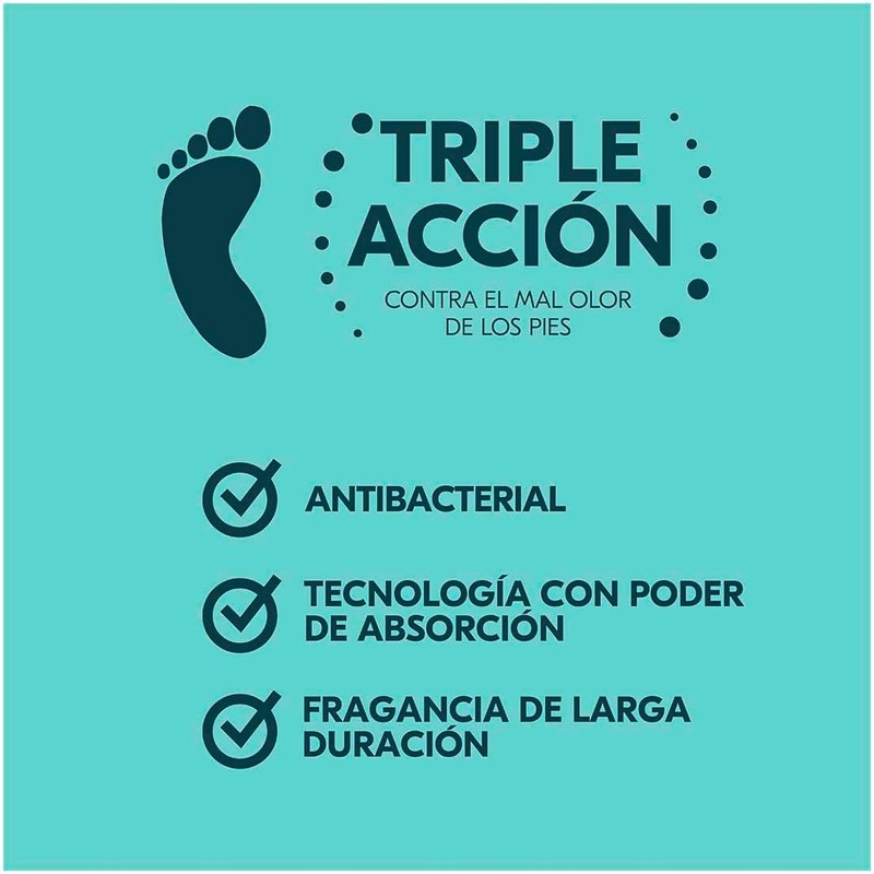 Rexona Efficient Desodorante Antibacterial para Pies en Talco Elimina Bacterias