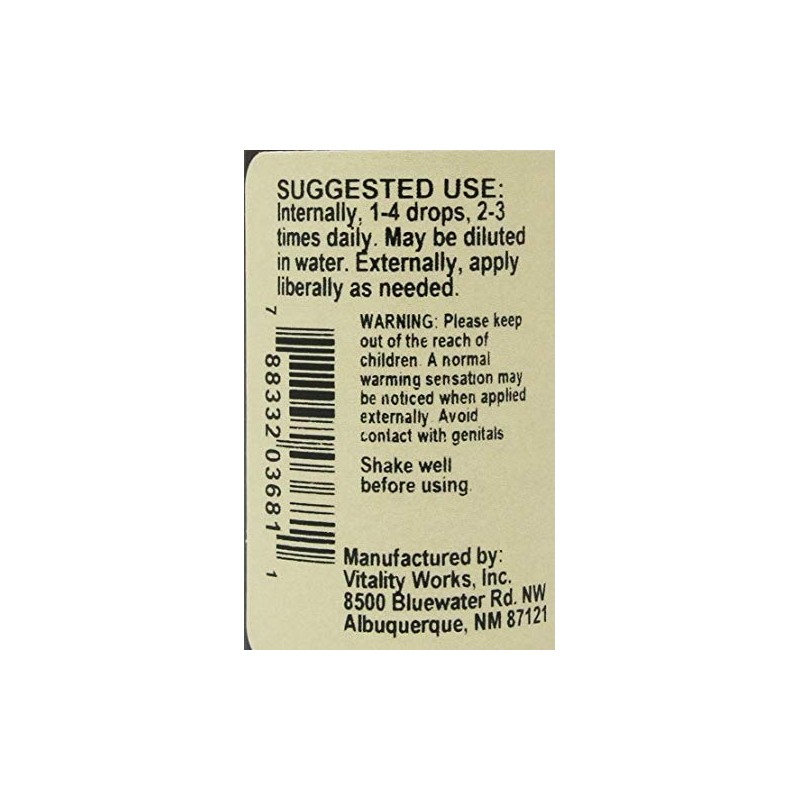 Vitality Works, Oregano Oil (1x1Oz )